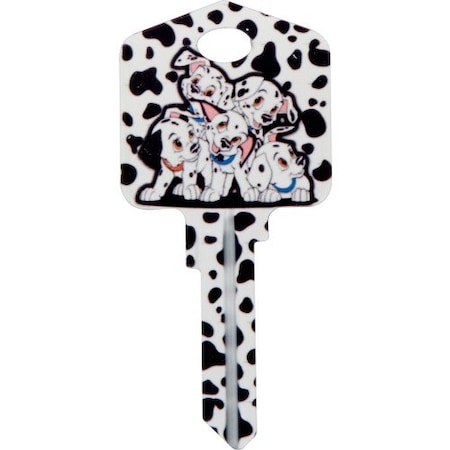 Hillman HILLMAN Disney 101 Dalmatians House Key Blank 66/97 KW1/KW10 Single For Kwikset and Titan Locks 87643